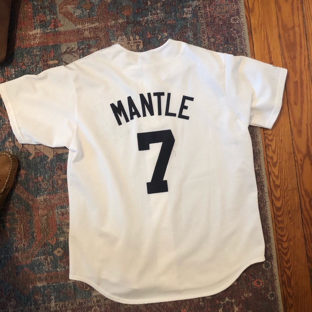Mickey Manyle NY Yanks baseball jersey, made by Majestic.  Very good condition!